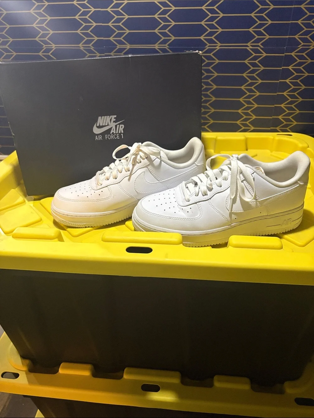 Nike Air Force 1  White Low Top Sneakers